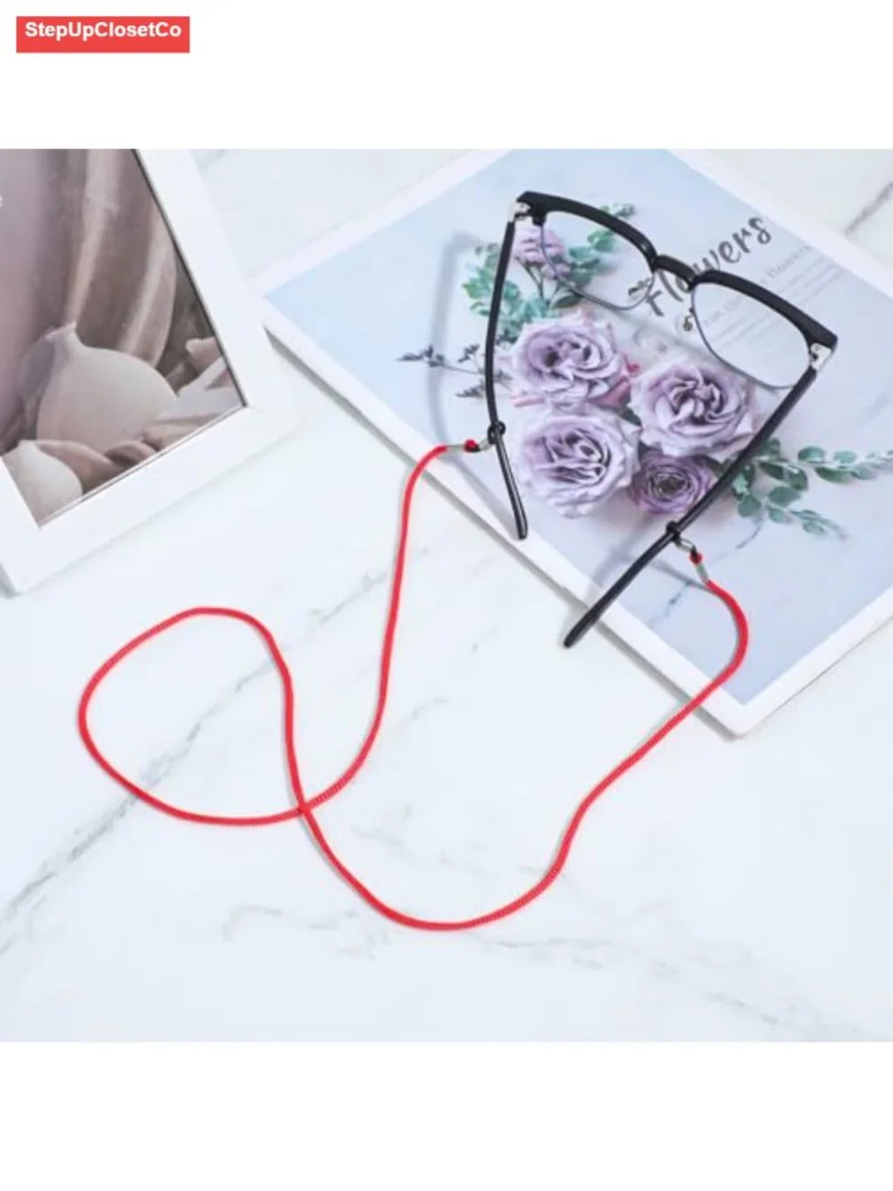 Braided Eyeglass Holders Lanyard Reading Glasses Strap Elastic Neck Cord